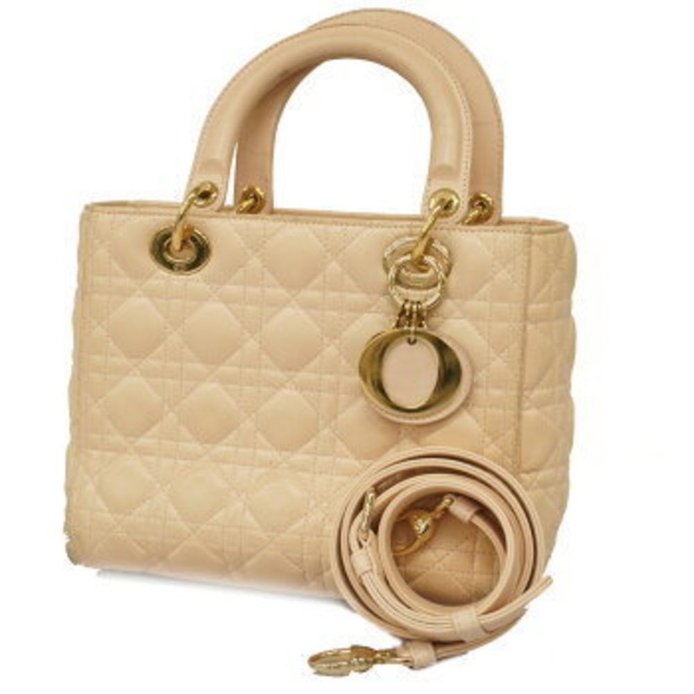 Christian Dior Cannage Leather Shoulder Bag